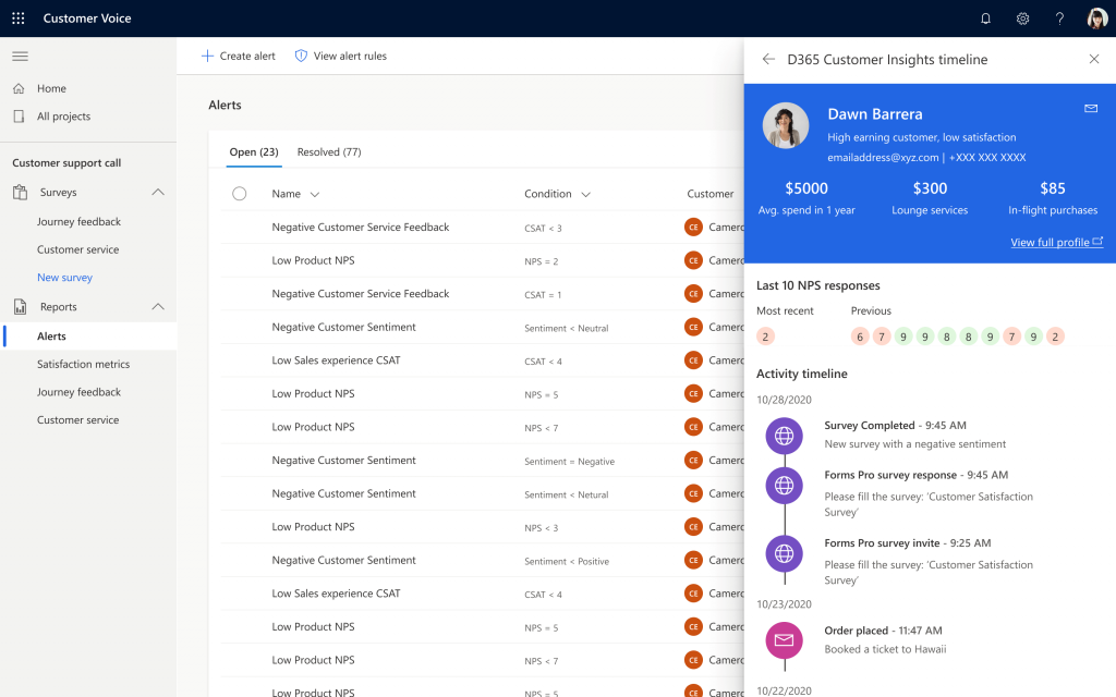 Dynamics 365 Customer Voice Integration Customer Insights